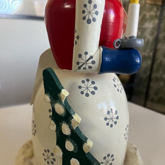 Vintage Snowman Nutcracker by Nanette Hilton 2001 Caroling Silent Night EC - Picture 4 of 11